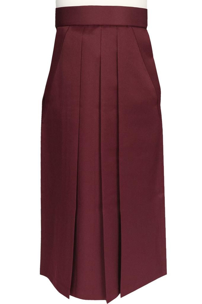 Hakama Embroidered Plain Single Item Girls [KYOETSU] (80cm, Red)