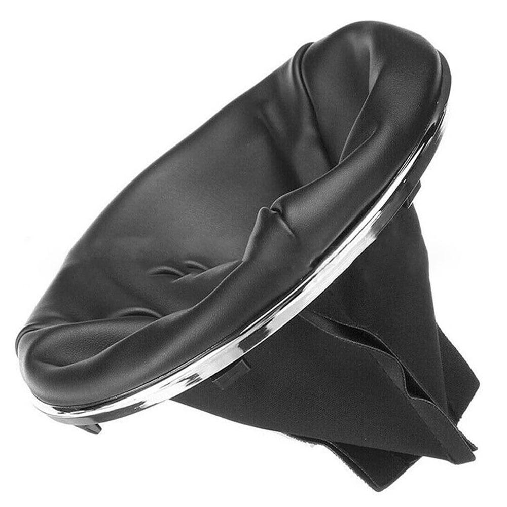 Car Leather Gear Stick Cover Gaiter With Chrome Ring For FIAT 500/500C 2007-2015