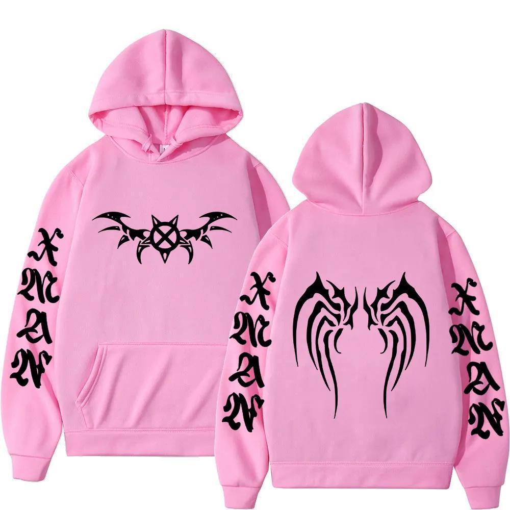 Rapper Carson X Wing Hoodies Men Women Sweatshirt Print Unisex Hip Hop Style Autumn Winter Fashion Tops Clothes Male