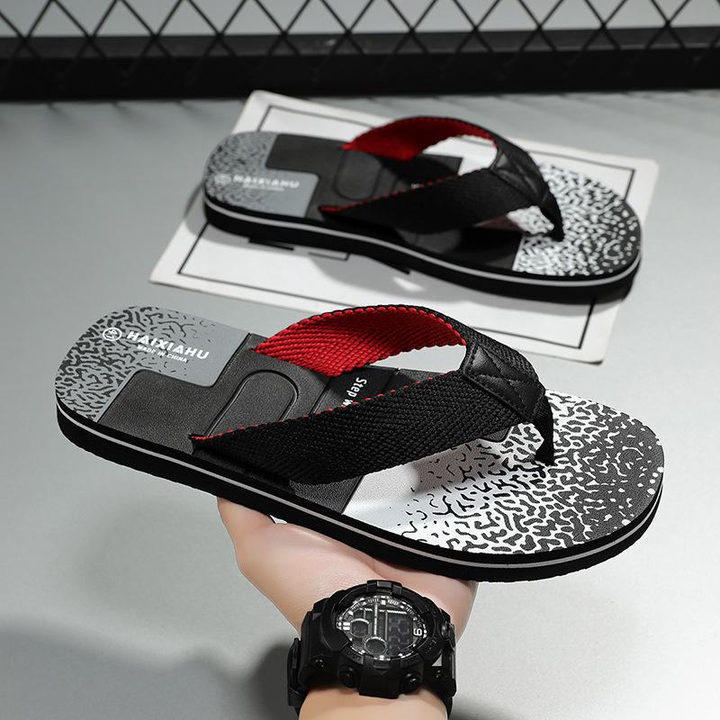 2025 New Flip-flops Men's Summer Beach Non-slip Outer Slippers Men Eva Casual Men's Sandals