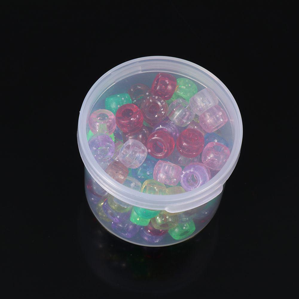 Round Hardware Case Jewelry Organizer Case Small Storage Box Pill Chip Box Beads Container