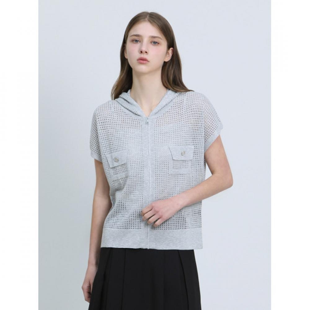 Cresson Short Sleeve Mesh Hoodie Zip Up
