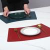 Фестонная кожаная подставка под тарелку, коврик на стол, масло-водонепроницаемая и теплоизоляционная бытовая ПУ подставка под стакан, кухонные наборы