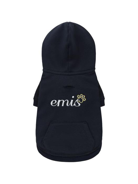 Emis (ПЭТ) Толстовка на молнии с логотипом-надписью_СИНИЙ