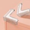 10Pcs Furniture Corner Protector Anti-collision Baby Proof Clear Self-adhesive Table Desk Right Angle Sharp Edges Corner Guard Bumper Protective Cover