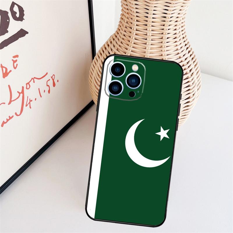 Чехол для телефона с флагом Пакистана для iPhone 16 Pro Max 15 14 13 11 12 17 Pro Max mini 15 16 Plus 16e 17 Air Cover