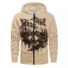 Bear Autumn Winter Men's Zip Up Coat Plus Size Hoodie Outdoor Zipper Cardigan Jacket Sportwear Sweatshirt