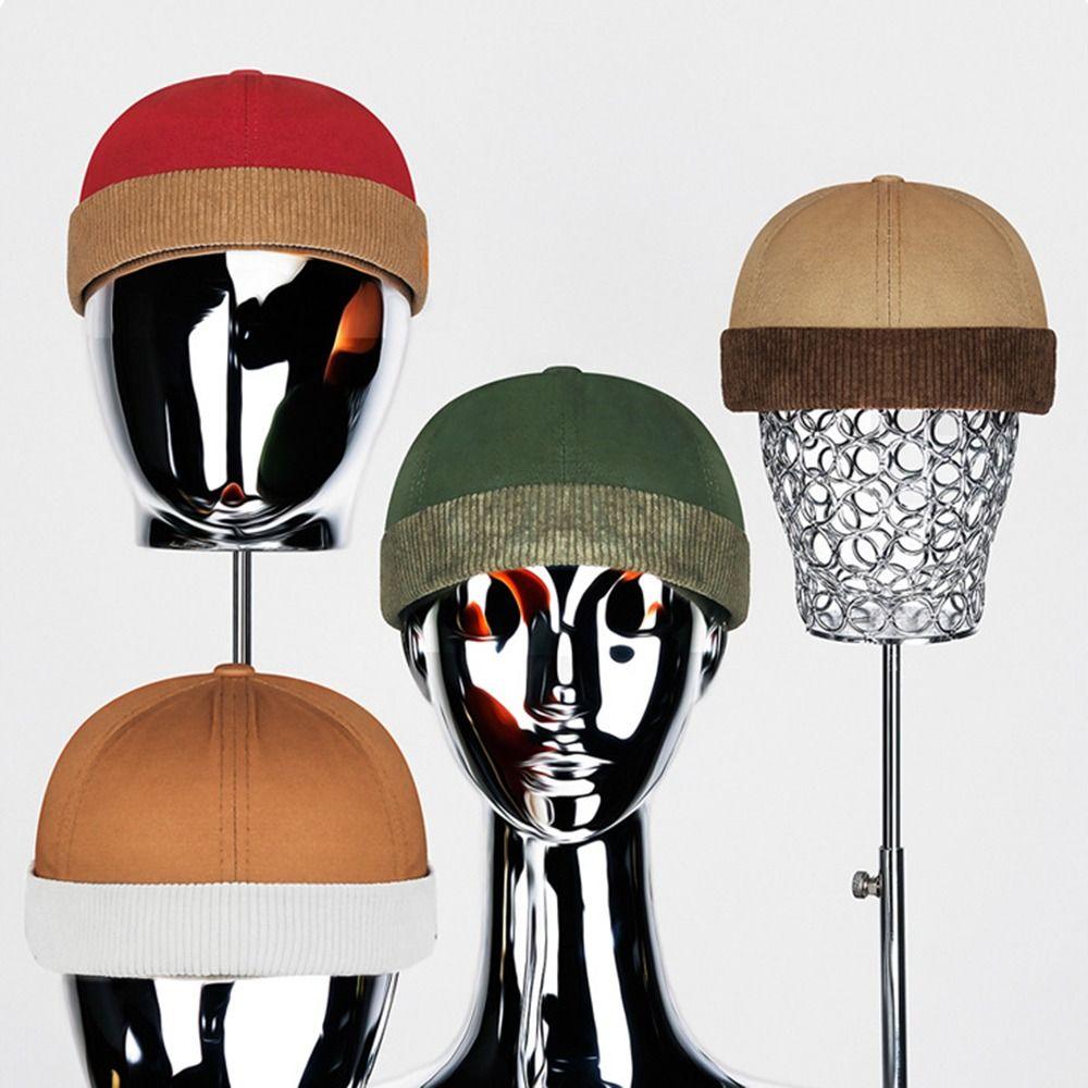 Вельветовая кепка Docker, регулируемая шапочка-бини, новая тюбетейка в стиле хип-хоп, унисекс