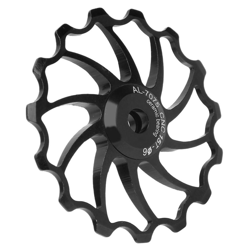 15T Велосипедный алюминиевый сплав направляющий ролик керамический подшипник горный велосипед задний переключатель передач шкив черный