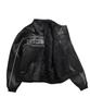 Phyps Motorcycle Motorcycle Piping Leather Jacket Black