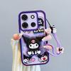 KEYSION Shockproof Case for TECNO Spark Go 2023 with Lanyard Silicone Cute 3D Cartoon Doll Phone Cover for TECNO Pop 7 Pro