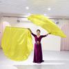 With Telescopic Sticks Semi-circular Flags Multicolor Colorful Scarves Flag New Dance Props