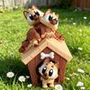 3D Printed Dog House Figurine Movable Joints Mini Puppy Figure Statue Stress Relief Fidget Toy Home Office Desktop Decoration