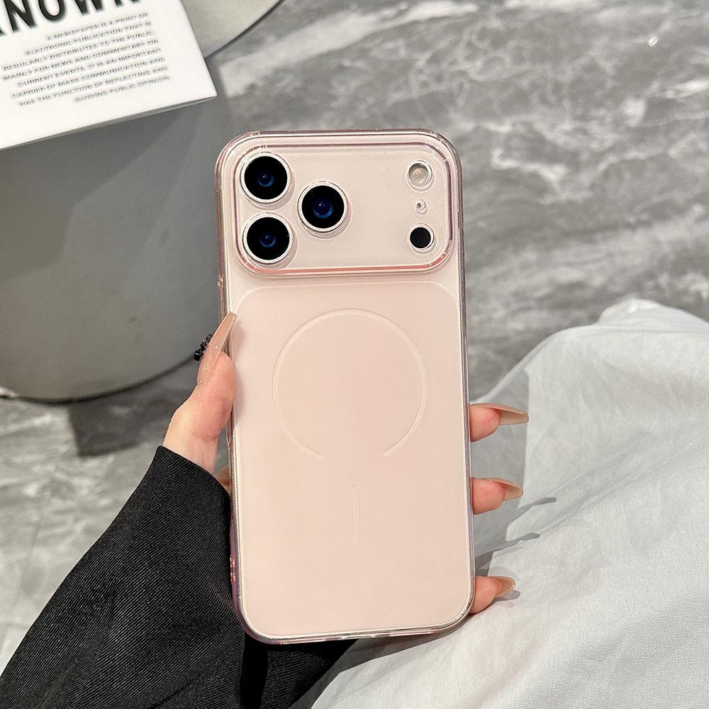 Ультратонкий Матовый Мягкий Чехол для Телефона для Iphone 17 Air 16 Pro Max 15 Plus 14 Pro 13 12 11 17Pro 16Pro Ударопрочный Чехол-Задняя Панель с Большим Окном Аксессуары