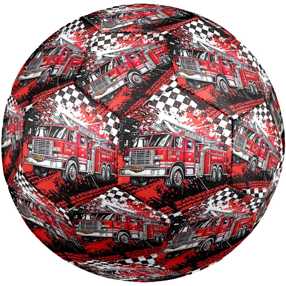 fire truck Theme Size 5 Soccer Ball, Suitable for Both Indoor and Outdoor Matches, a Gift Suitable for Everyone.