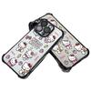 Черный гальванизированный чехол Sanrio для Apple 12PM, Полностью закрывающий дизайн