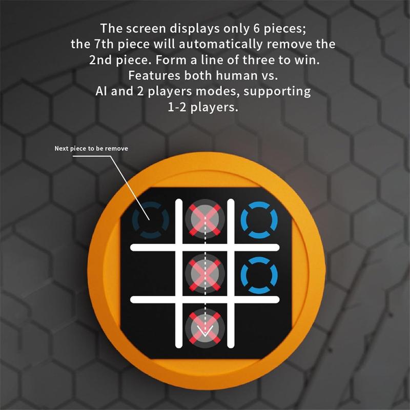 Электронная игра «Крестики-нолики» 4 в 1, портативная игровая консоль-головоломка, дорожные игры для детей и взрослых, образовательные и развивающие память настольные игры