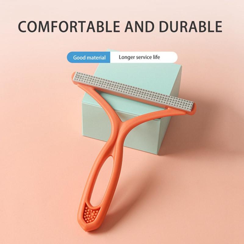 1 шт. двухстороннее средство для удаления шерсти домашних животных, средство для удаления ворса, чистый инструмент, бритва, очиститель свитера, скребок для бритвы для ткани, скребок для одежды, ковров