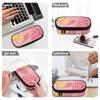 Student Pencil Case 300D Polyester Roomy Interior Easy Open Zipper with Main Compartment Mesh Pocket and Pen Slots for Boys Girls