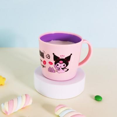 Чашка Lilpang Kuromi, двухцветная, с простой ручкой, смешанные цвета, 1 шт., Популярные корейские товары для родителей
