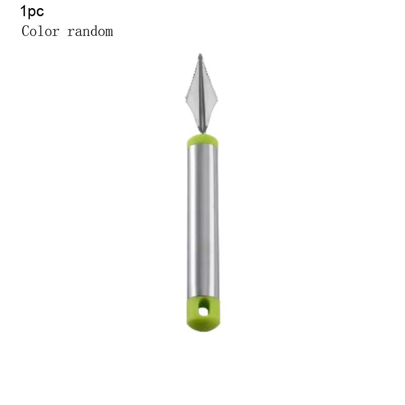 Набор из 3 инструментов для фруктов из нержавеющей стали, совок для арбуза, инструмент для удаления сердцевины яблок, нож для нарезки фруктов, разделитель мякоти фруктов, инструменты