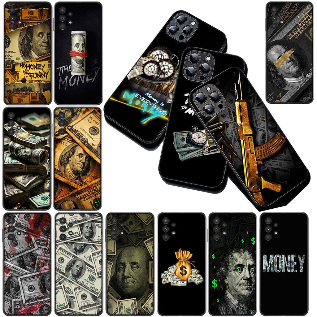 Casing for Motorola Moto G55 G45 G75 G85 G35 Edge 50 30 Fusion 40 NEO Ultra Pro Phone Cover Soft Case Money 100 D-Dollars 1