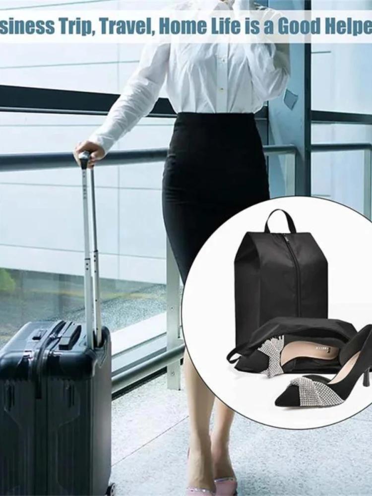 New Dust Shoe Storage Bag Travel Portable Nylon Shoe Bag with Sturdy Zipper Bag Waterproof Pocket Shoe Storage Bag