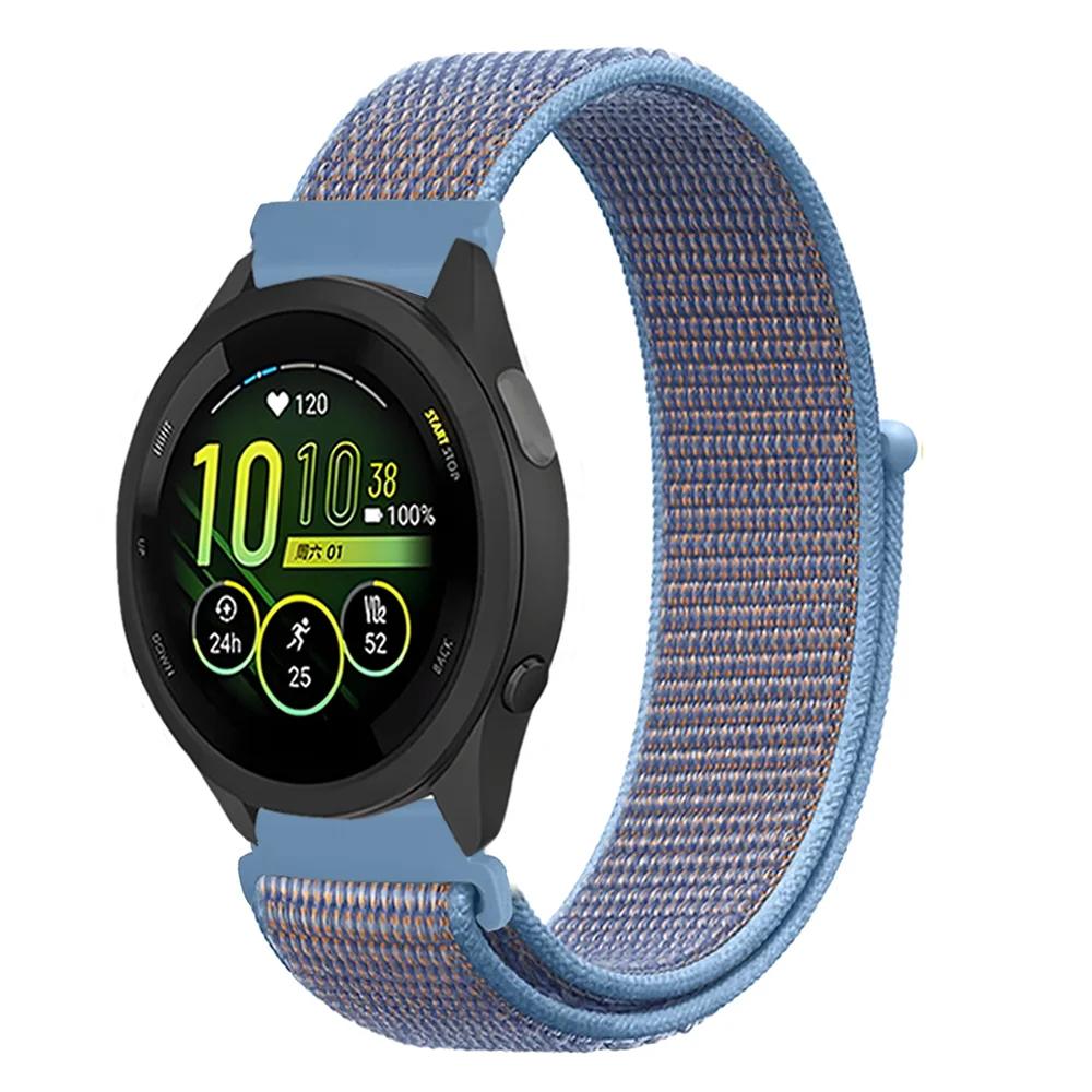 Плетеный нейлоновый ремешок-петля 20 мм 22 мм для Garmin Forerunner 165 55 965 265 255 955 Venu 3 Браслет Garmin Active/Vivoactive 5