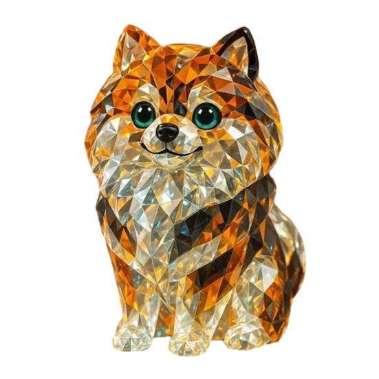 Yousheng ручная работа статуэтка собаки смоляной щенок украшение коллекционное искусство скульптура животного для домашнего офиса стол бар декор