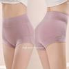 Women's Plus-Size Seamless Crotch High-Waisted Tummy Control Butt Lifting Briefs