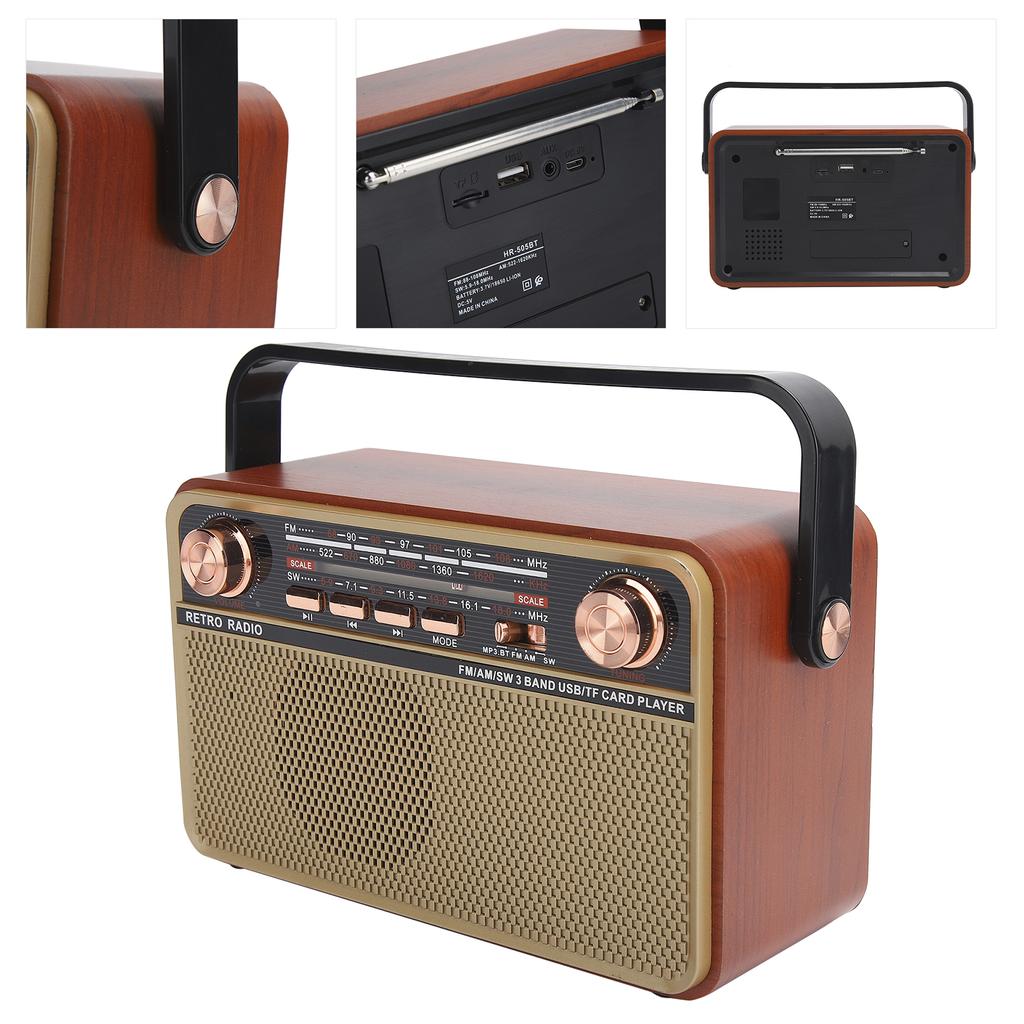 FM/AM/SW Radio Home Supplies FM/AM/SW Radio Portable USB Charging Radio Receiver for U Disk Bluetooth Memory Card Home USB Radio