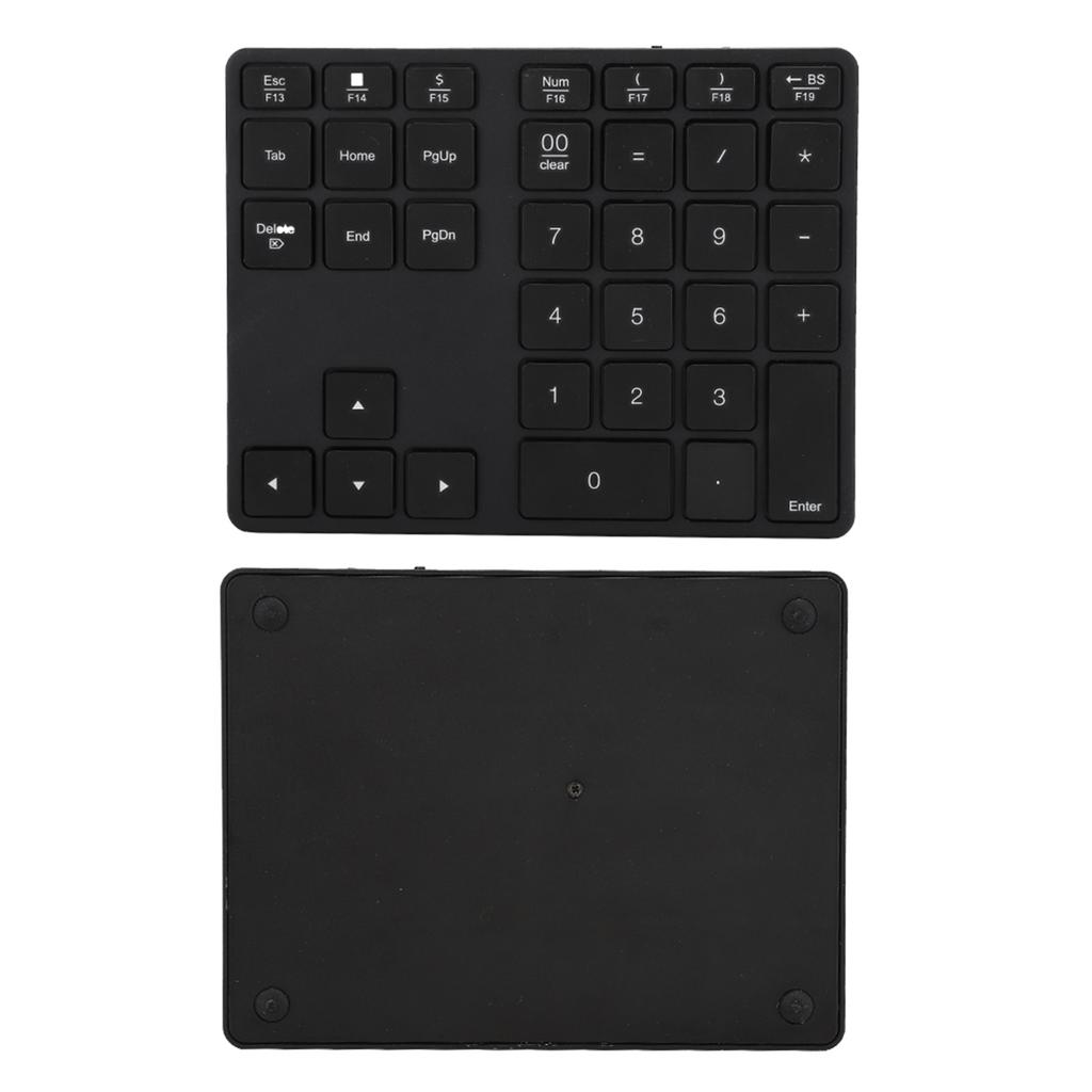 308 35 Keys Numeric Keypad Rechargeable Wireless Thin Keyboard Compatible with 5.0(Black )