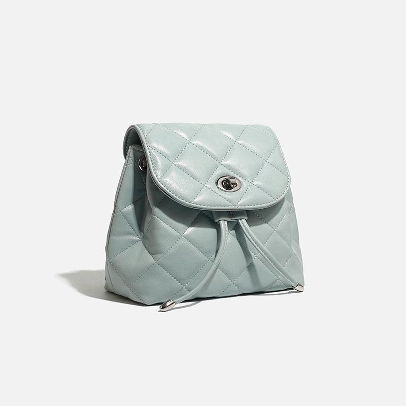 Women's Backpack 2024 New Fashion Commuting Diamond Pattern Mini Crossbody Small Backpack Casual Travel School Bag