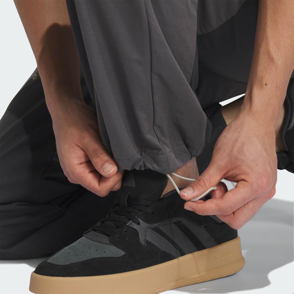 Adidas Fustl P Wv Pt4 Comfortable Casual Loose Versatile Work Pants Men Pants Carbon-Black JM6160