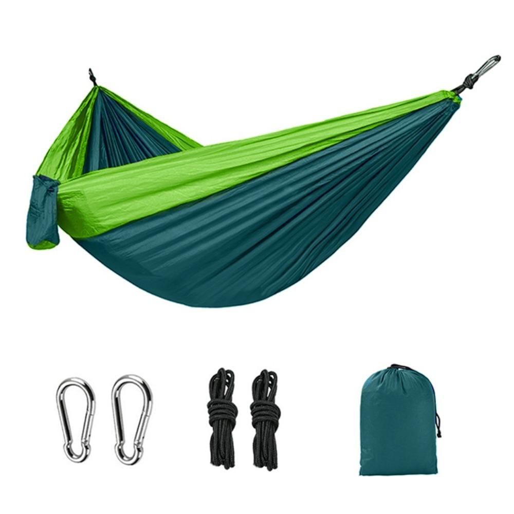 Double Nylon Hanging Bed Portable Camping Swing Useful Camping Hammock  Outdoor