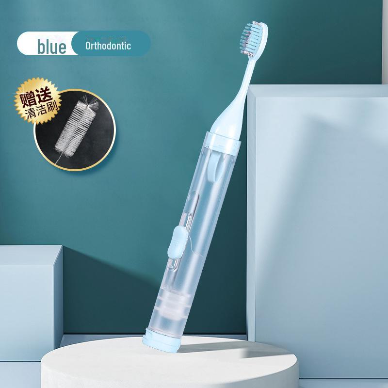 ETravel Easy Travel Складной набор зубных щеток - Мягкая ортодонтическая зубная щетка с зубной пастой в подарок