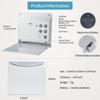 Digital Travel Alarm Clock Battery Operated, Portable Large Number Display Alarm Clock with Temperature,12/24 H Small Desk Clock -Silver (NO Light)