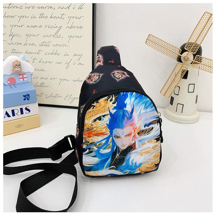 Нэчжа 2 Детская Мода Мультяшная Сумка Через Плечо Полиэстер Материал Прогулка Школа
