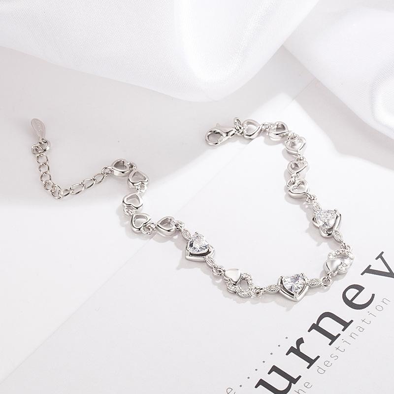 Линдон циркон браслет ювелирные изделия геометрические бусины браслеты-цепочки модный тонкий свадебный подарок для подруги женщин