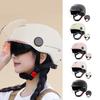 Beanie Motorcycle Half Helmet Lightweight Shell Open Face Street Bike Helmet With Dual Visor And Air Vent For Motorbike Scooter