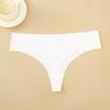 CINOON Women Sexy Seamless Thongs Fashion Low-Rise Ice Silk Ultra-thin G-String Solid Color Soft Comfort Briefs