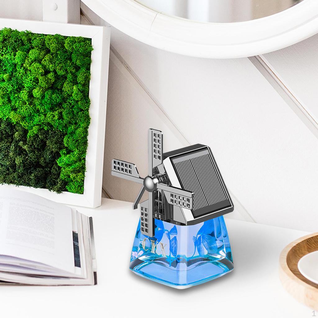 Автомобильный освежитель воздуха для дома с орнаментом ветряной мельницы, украшение приборной панели, гладкие поверхности, на солнечной энергии