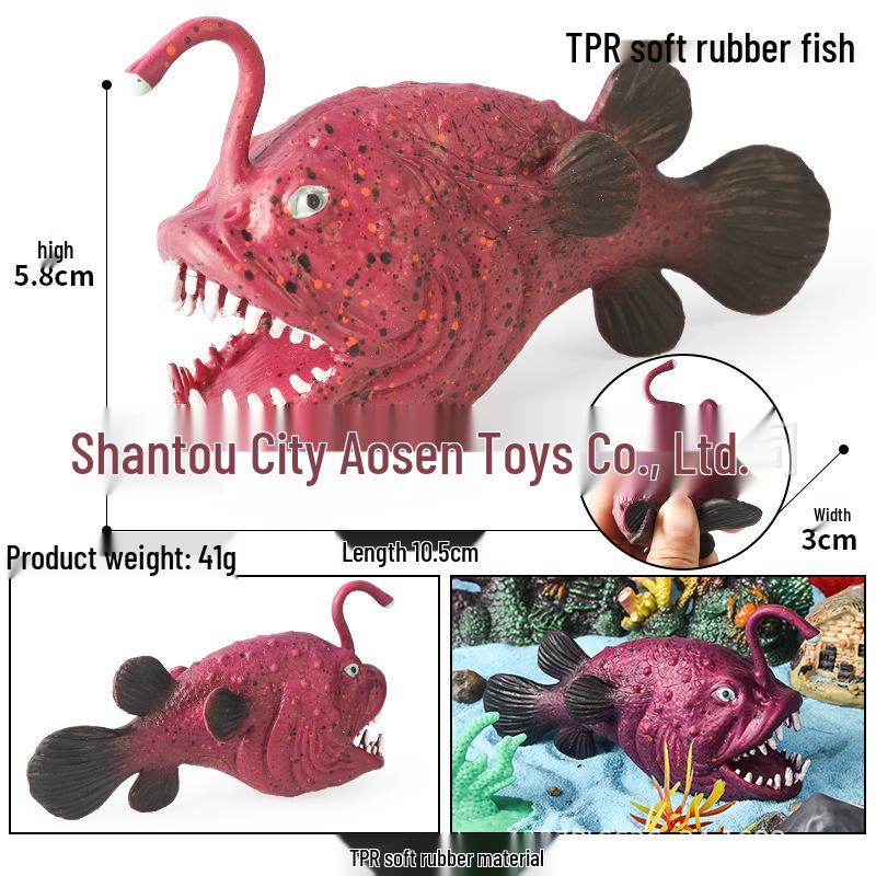 Kids' Ocean Animal Stress Relief Squeeze Toys - Crab, Octopus, Shark, Pufferfish, Dunkleosteus Models