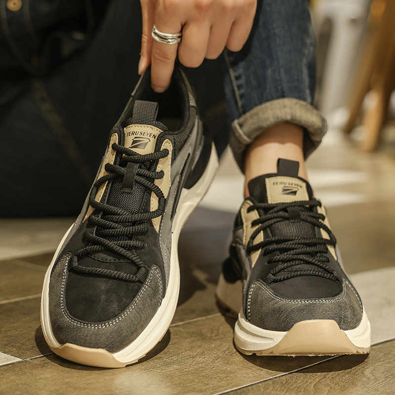 Fashion With Ties Road Shoes Breathable Men Running Flat Sneakers For Mens Sports Vip Trending Products Top Comfort Tenus