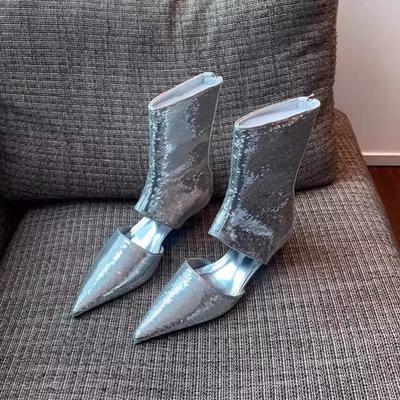 Женские босоножки на каблуке с острым носком, дизайнерская обувь, тренд, сексуальная женщина, элегантная обувь 2025, брендовая, для ходьбы, новые сандалии для женщин