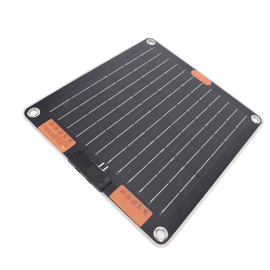 Solar Panel 20W 5V 2A Dual Type-C Output Monocrystalline Silicon Double Sided Portable Solar Panel Charger for Phone Camera Tablet