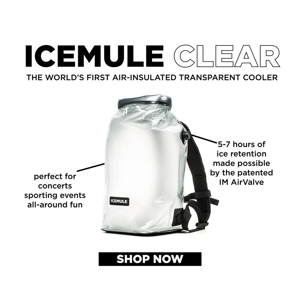 ICEMULE Outdoor Camping Cooler Jaunt 15L Official 59451 Bag, Clear, [Japan Product]