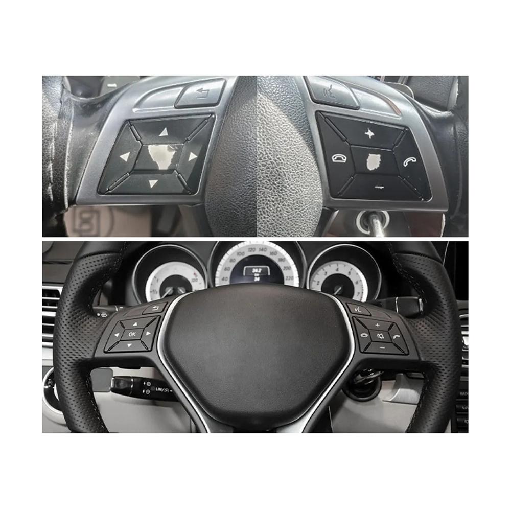 Коричневая крышка кнопки переключателя рулевого колеса для Mercedes Benz W204 C-Class 2012-14