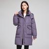 Mid-length Down Cotton Jacket Women's 2025 New Korean Version of Winter Fashion Hooded Warm Casual Loose Thickened Jacket