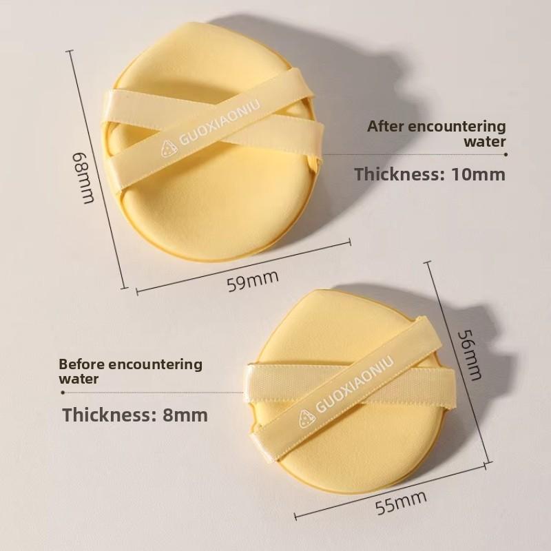 GUOXIAONIU 5 шт. Пуховка для тонального крема с воздушной подушкой, влажная и сухая, многоразовая губчатая пуховка для тонального крема и пудры, инструмент для макияжа с футляром для хранения